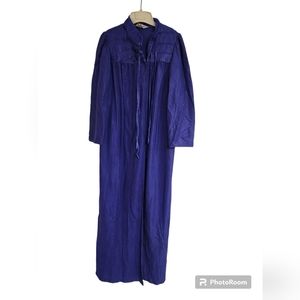 At Home Wear from Sears Blue Zip Front Robe